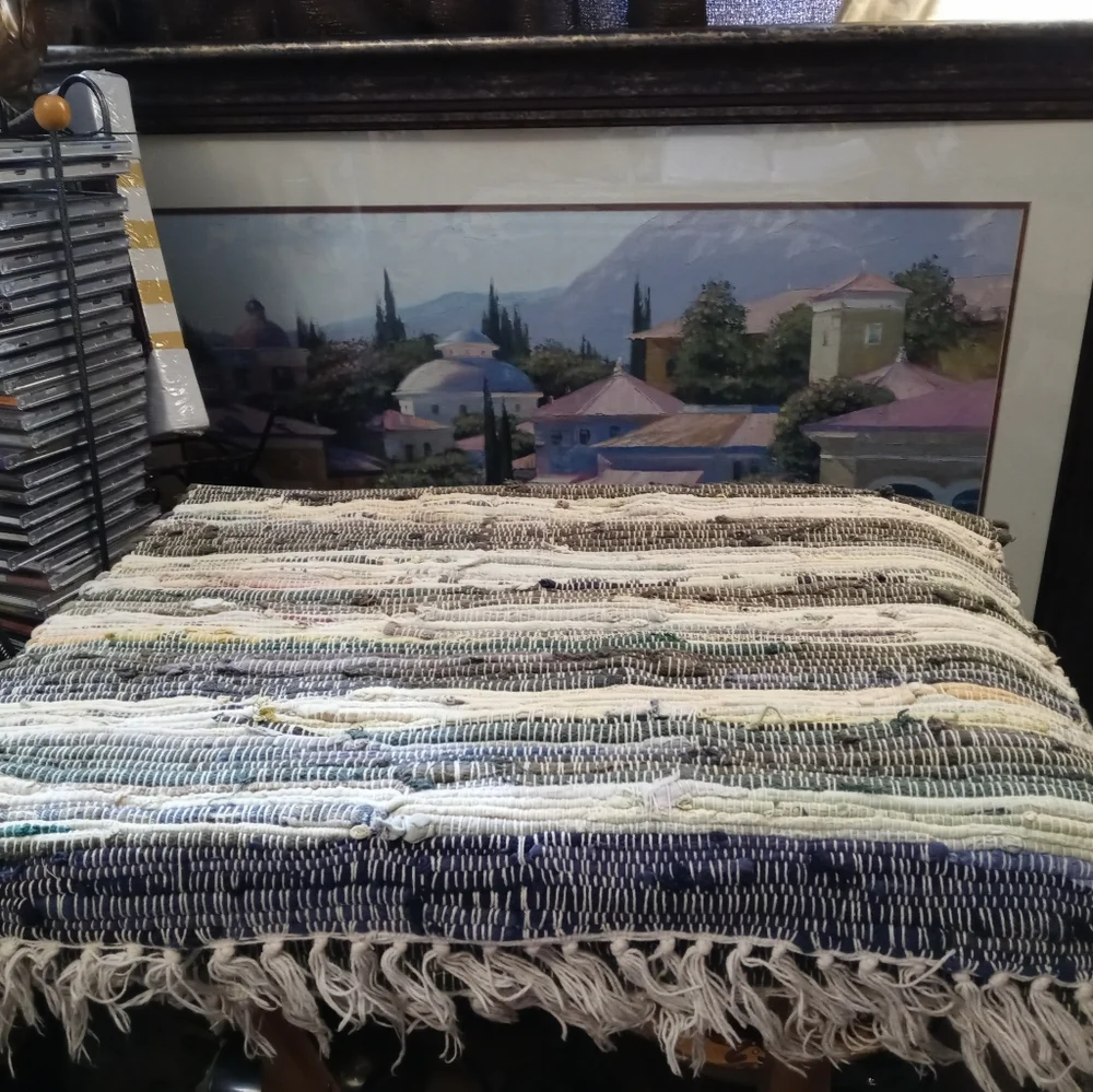 🌅🏫 2 Gallic Artisan Cotton Rugs 🆕🏬 22